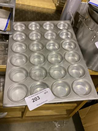 Aluminum 24-Cup Mini Cupcake Pans 
Qty 1