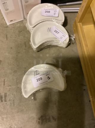 Porcelain White Crescent China Dish 
Qty 11
Your Bid Bid x 11