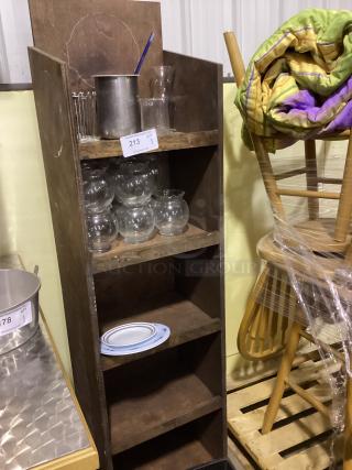 Wooden Shelf- Contents Not Included