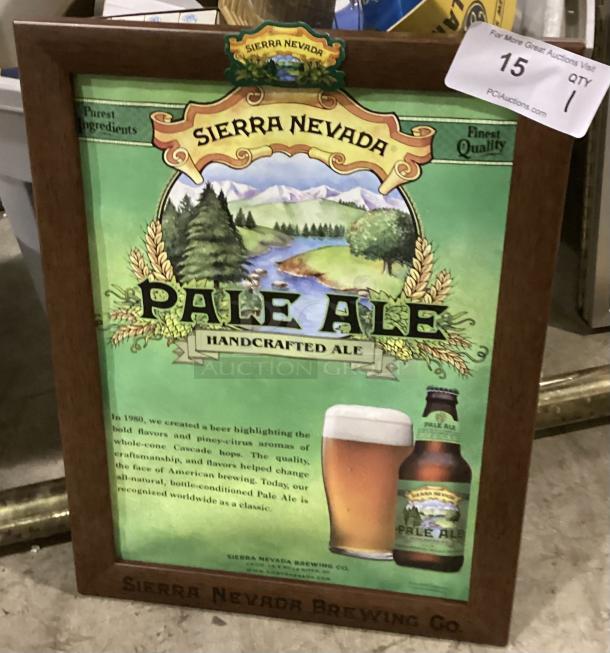 Sierra Nevada Brewing Co. Pale Ale Framed Bar Wall Art - Image 1 of 2