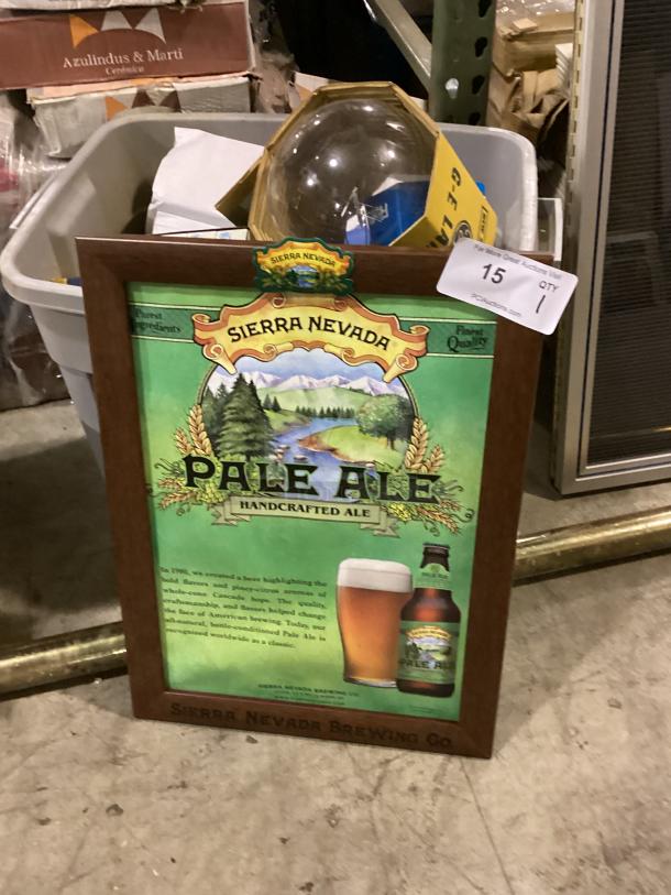 Sierra Nevada Brewing Co. Pale Ale Framed Bar Wall Art - Image 2 of 2
