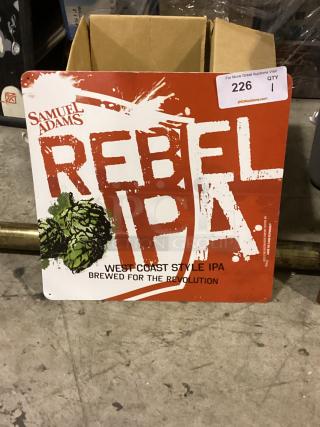 Samuel Adams Rebel IPA Metal Wall Advertisement Sign