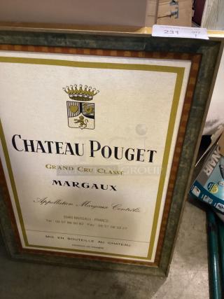 Framed Winery Wall Art
