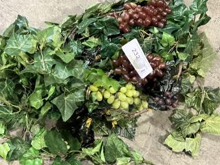 Faux Grape Vine and Grapes Decor