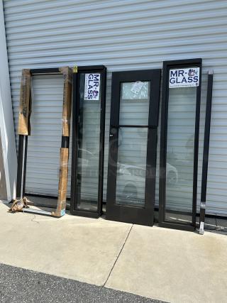 Mr. Glass – Door and Windows. 1. 28x5x76.5. 2. 16.5x5x76. 3. 24x2.5x74. 4. 16.5x5x76.