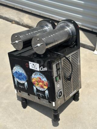Curtis - Twin Bowl Frozen Beverage Machine. 115 V, 60 HZ, 12.4 A. Serial Number 13338858.