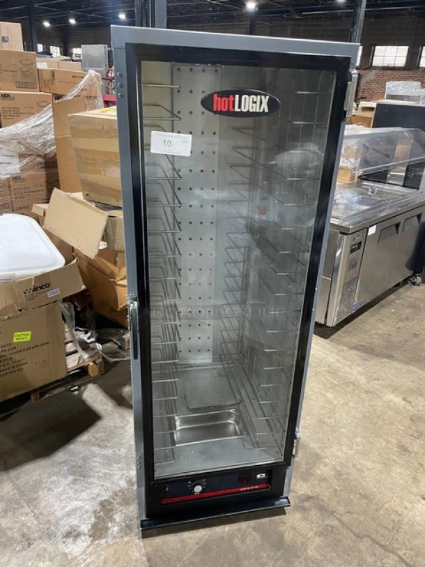 Carter Hoffmann Hot Logix Series Commercial Electric Powered Full Height Non-Insulated 18-Pan Heated Holding Cabinet! With Built In Pan Holding Rack! Model: HL1-18-9 SN: 052015556750! 120V 1 Phase! On Casters! - Image 1 of 8