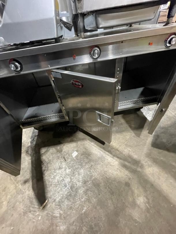 FWE Radiant Heat Series Commercial Stainless Steel 48" Pass-Through Triple Section Undercounter Heated Holding Cabinet! With Individual Controls! Model: HLC-12D-3H-P SN: 154360401! 120V! On Casters! - Image 5 of 9