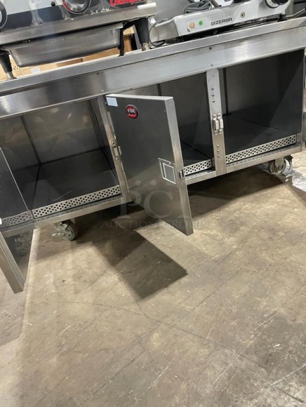 FWE Radiant Heat Series Commercial Stainless Steel 48" Pass-Through Triple Section Undercounter Heated Holding Cabinet! With Individual Controls! Model: HLC-12D-3H-P SN: 154360401! 120V! On Casters! - Image 7 of 9