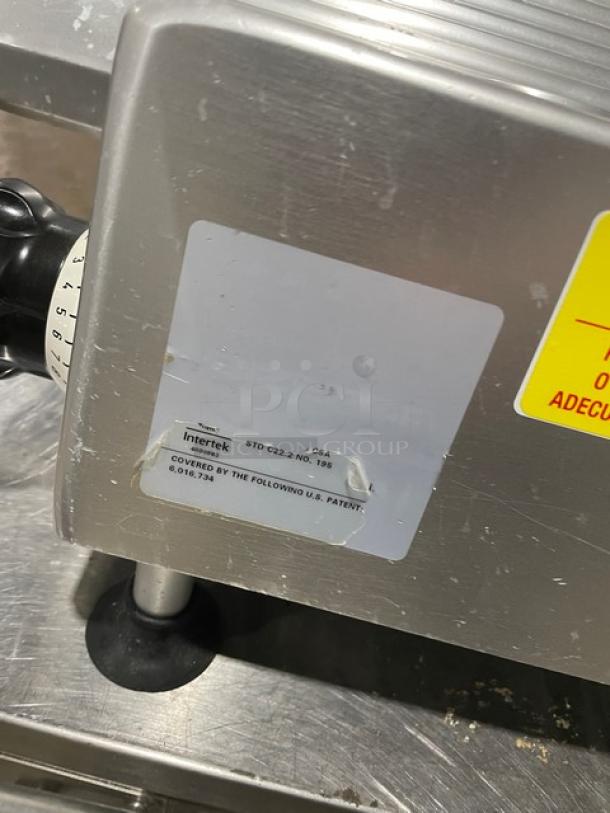 Bizerba Commercial Electric Powered Heavy Duty Countertop Deli Meat Slicer! Model: SE12! On Legs! - Image 6 of 9