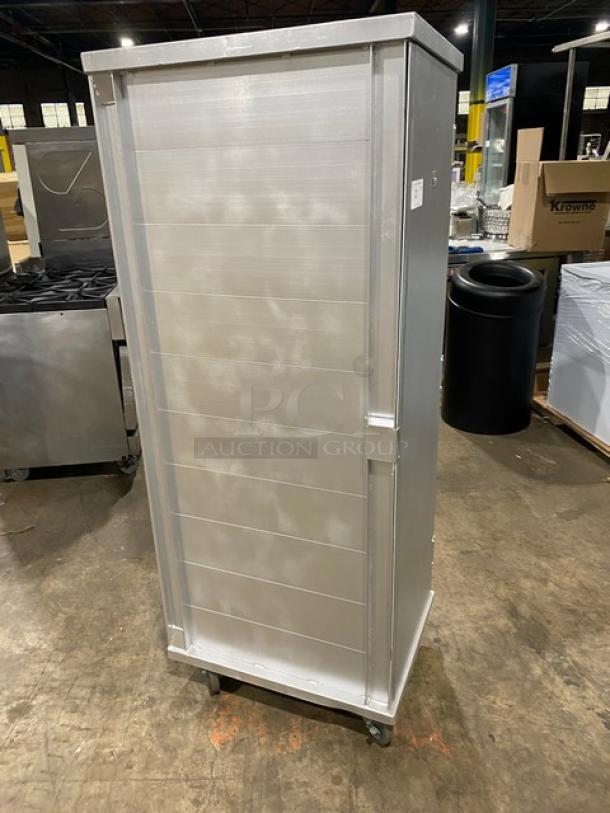 Commercial Aluminum Non-Heated Pan Holing/Transport Rack! With Built-in Pan Slides! On Casters! - Image 2 of 6