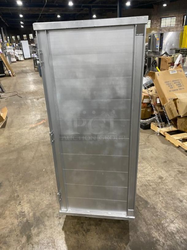 Commercial Aluminum Non-Heated Pan Holing/Transport Rack! With Built-in Pan Slides! On Casters! - Image 3 of 6