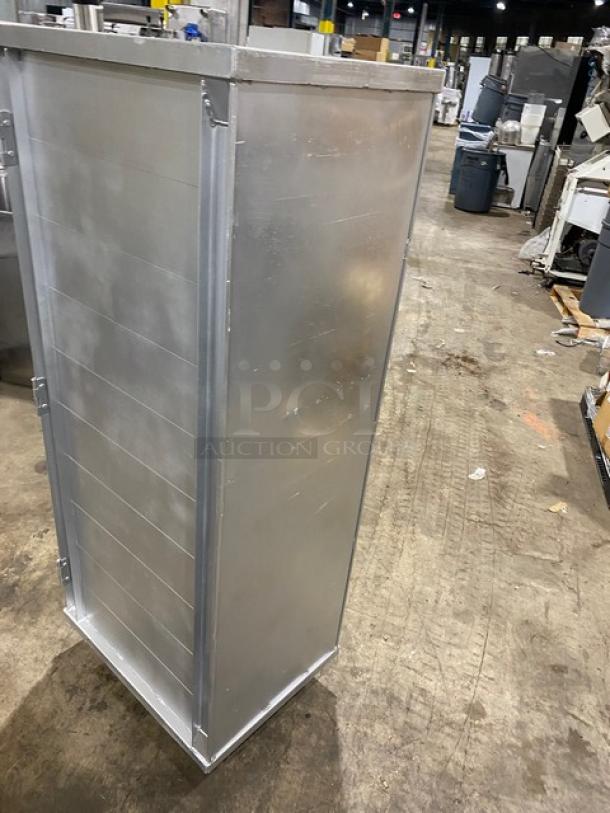 Commercial Aluminum Non-Heated Pan Holing/Transport Rack! With Built-in Pan Slides! On Casters! - Image 4 of 6