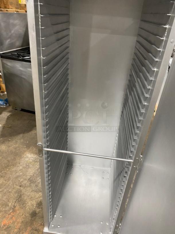 Commercial Aluminum Non-Heated Pan Holing/Transport Rack! With Built-in Pan Slides! On Casters! - Image 5 of 6