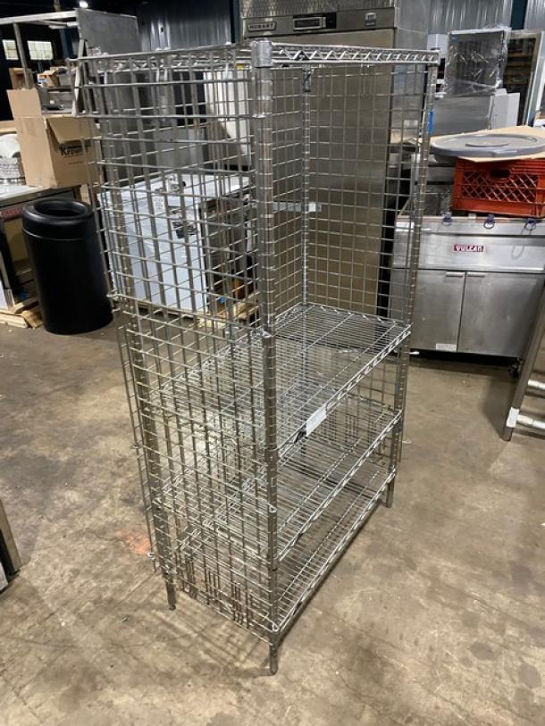 Metro Commercial Chrome Plated 3-Tier Wired Storage Rack! On Legs! - Image 2 of 6