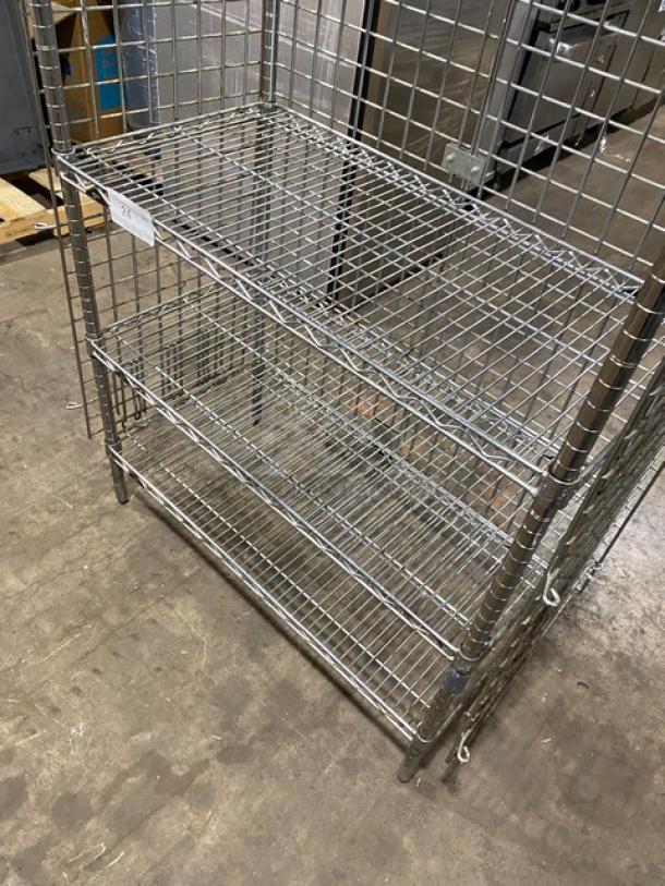 Metro Commercial Chrome Plated 3-Tier Wired Storage Rack! On Legs! - Image 5 of 6