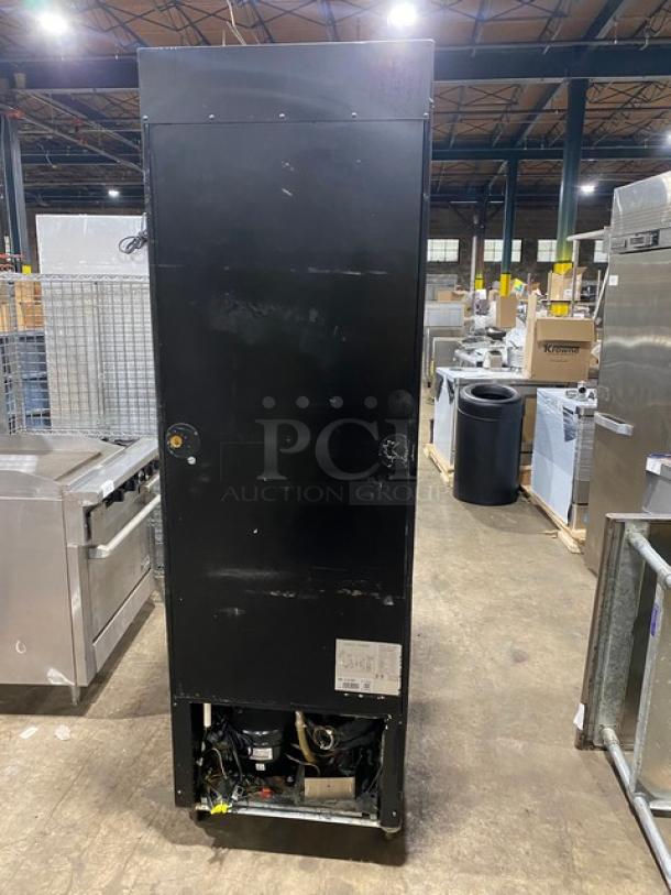Spartan Commercial Single Glass Door Reach In Merchandiser Refrigerator! With Poly Coated Wire Racks! Model: SGM-26RV SN: 6452310314121601! 115V! On Casters! - Image 3 of 7