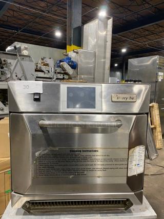 Merrychef! 2014! Late Model! Commercial Stainless Steel Electric Powered Countertop High Speed Rapid-Cook Turbo Oven! Model: Eikon E4S SN: 1404213091343! 208/240V 2 Phase!
