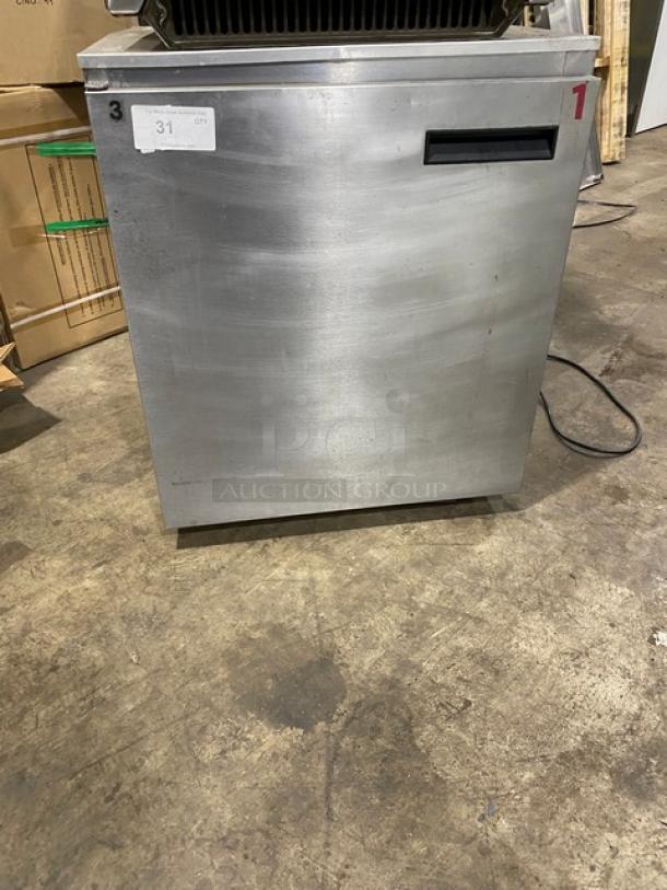 Delfield Commercial Stainless Steel Solid Single Door Undercounter Refrigerator! Model: 406CA-DHL-DD1 SN: 0508036102880-T! 115V 1 Phase! On Casters! - Image 1 of 7