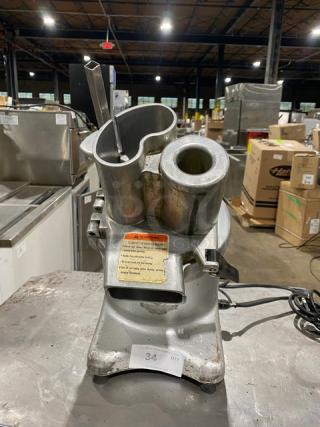 Transamerica Commercial Electric Powered Countertop Deluxe Food Processor Machine! Model: TBR-580 SN: 0900376! 115V 1 Phase! On Legs!