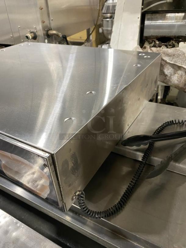 Commercial Stainless Steel Electric Powered Countertop Fresh Buns Style Bun Warmer! With Black Tongs Attached! - Image 2 of 6