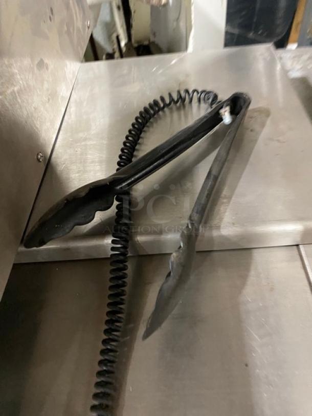 Commercial Stainless Steel Electric Powered Countertop Fresh Buns Style Bun Warmer! With Black Tongs Attached! - Image 6 of 6