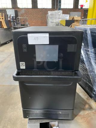 Merrychef! 2022! Late Model! Commercial Black Electric Powered Countertop High Speed Rapid Cook Oven! Model: Eikon E2S SN: 2210213093088! 208/240V 1 Phase!