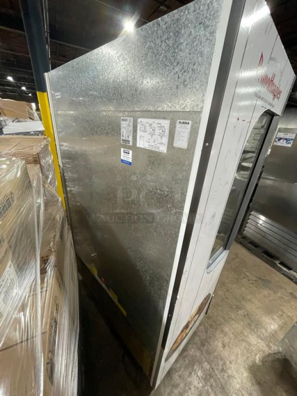 Ojeda Primo Hoagies Style Commercial White Multi-Teir Refrigerated Open Grab-N-Go Merchandiser Display Case! With Pull-Down Night Curtain! Model: ALPA-120H SN: 0831406-39034-Y! 120V 1 Phase! - Image 4 of 8