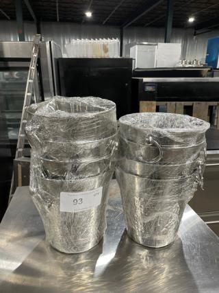 Lot Of Commercial Stainless Steel Wine Buckets! ALL ONE MONEY!