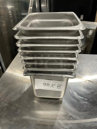 Commercial Stainless Steel Hotel/Steamtable Pans! 8X Your Bid!