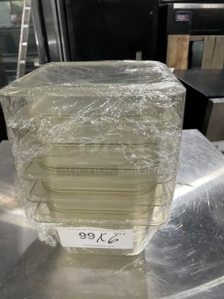 Commercial Clear Polycarbonate Food Pans! 6X Your Bid!