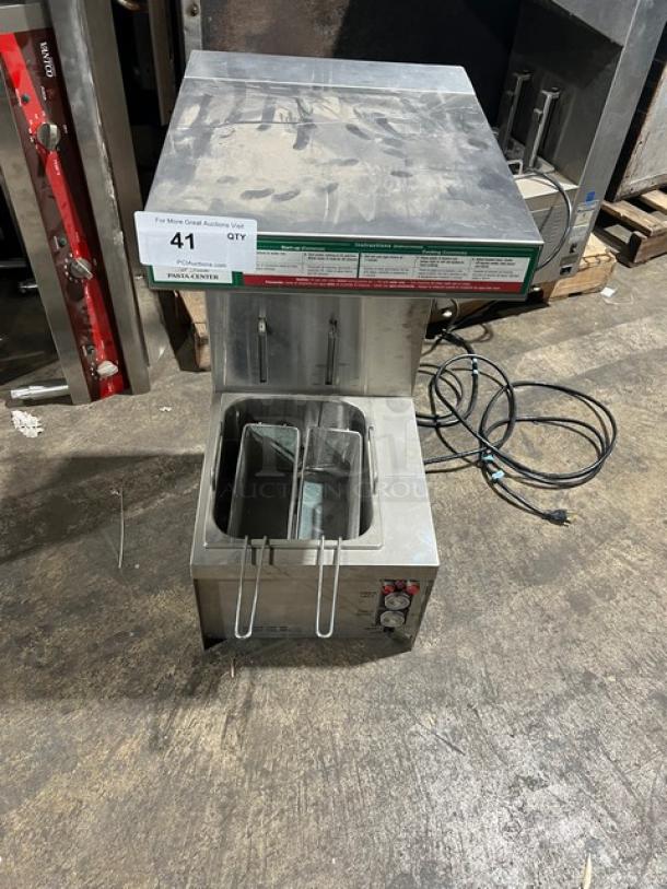 Bella Festa Foods Style Commercial Stainless Steel Eletric Powered Countertop Al Dente Pasta Cooker! With Mesh Baskets! Model: AB 93 SN: N1072! 120V 1 Phase! - Image 1 of 7