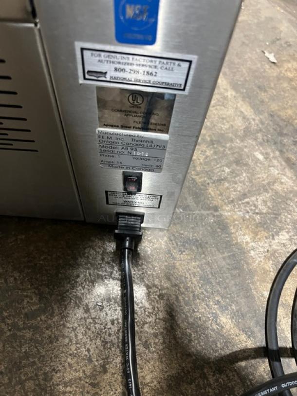 Bella Festa Foods Style Commercial Stainless Steel Eletric Powered Countertop Al Dente Pasta Cooker! With Mesh Baskets! Model: AB 93 SN: N1072! 120V 1 Phase! - Image 4 of 7