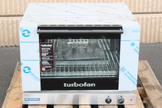 BRAND NEW SCRATCH-N-DENT!	Moffat E28M4-P Turbofan Single Deck Full Size Electric Convection Oven with Mechanical Controls - 208V, 1 Phase, 5 kW. Serial Number: 2380534	31 7/8 Inches	 x 30 Inches x 26 Inches. Out of original packaging .