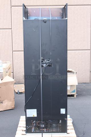 PARTS! Avantco GDC-15-HC 25 5/8" Black Customizable Left-Hinged Swing Glass Door Merchandiser Refrigerator with LED Lighting. 115 Volts	2.5 Amps	1 Phase	286 Watts. Serial#: 058269928
6868 2408