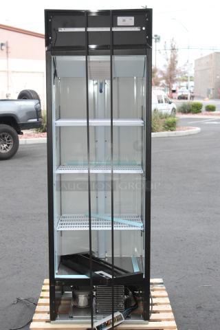 PARTS! Avantco GDC-15-HC 25 5/8" Black Customizable Left-Hinged Swing Glass Door Merchandiser Refrigerator with LED Lighting. 115 Volts	2.5 Amps	1 Phase	286 Watts. Serial#: 058269928
6868 2408