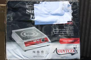 BRAND NEW! Avantco IC1800 Countertop Induction Range / Cooker - 120V, 1800W,	15 Amps, 1 Phase.