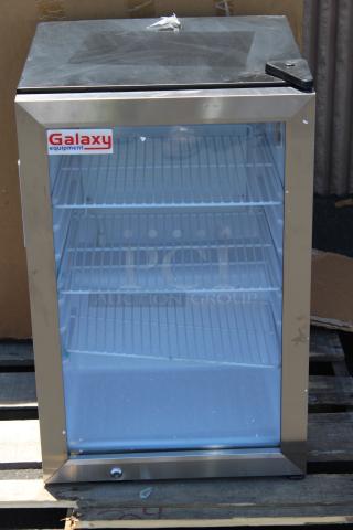 BRAND NEW! OUT OF ORIGINAL PACKAGING!! Galaxy CRG-3 Black Customizable Countertop Display Refrigerated Merchandiser - 2.5 cu ft.	115 Volts	1.1 Amps	1 Phase