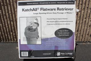 BRAND NEW! San Jamar KA5500 KatchAll Magnetic Flatware Retriever 55 Gallon Trash Can Lid.