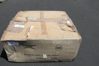 BRAND NEW SCRATCH-N-DENT! Regency 600SM24246 29" 16-Gauge Stainless Steel One Compartment Floor Mop Sink - 24" x 24" x 6" Bowl