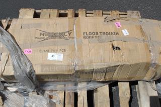 BRAND NEW SCRATCH-N-DENT! Regency 600FT1260SS 12" x 60" 14-Gauge Stainless Steel Floor Trough with Grate. Box is damaged.