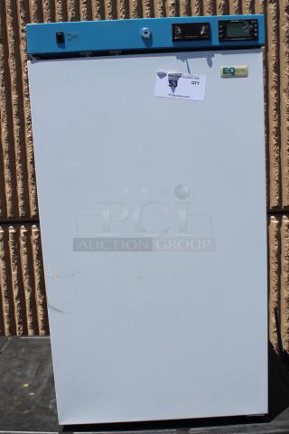 BRAND NEW SCRATCH-N-DENT! Summit Appliance ACR31WNSF456 EQTemp ACR Series 3.17 Cu. Ft. White / Blue Undercounter Reach-In Medical Refrigerator with Temperature-Monitored Vaccine Storage - 115V, 0.9 Amp, 1 Phase.