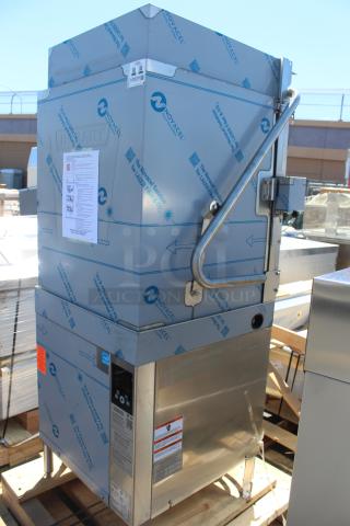 FACTORY FRESH!! BRAND NEW! Hobart AM16VLT-BAS-2 High Temperature Door-Style Ventless Tall Base Electric Dishwasher with Booster Heater - 208-240V, 3 Phase. SERIAL NUMBER: 231267818 Unit is BRAND NEW/NEVER USED!! IN PERFECT WORKING ORDER!!!! Out of Original Packaging. NO OBSERVABLE FLAWS!!! - Item #1191274