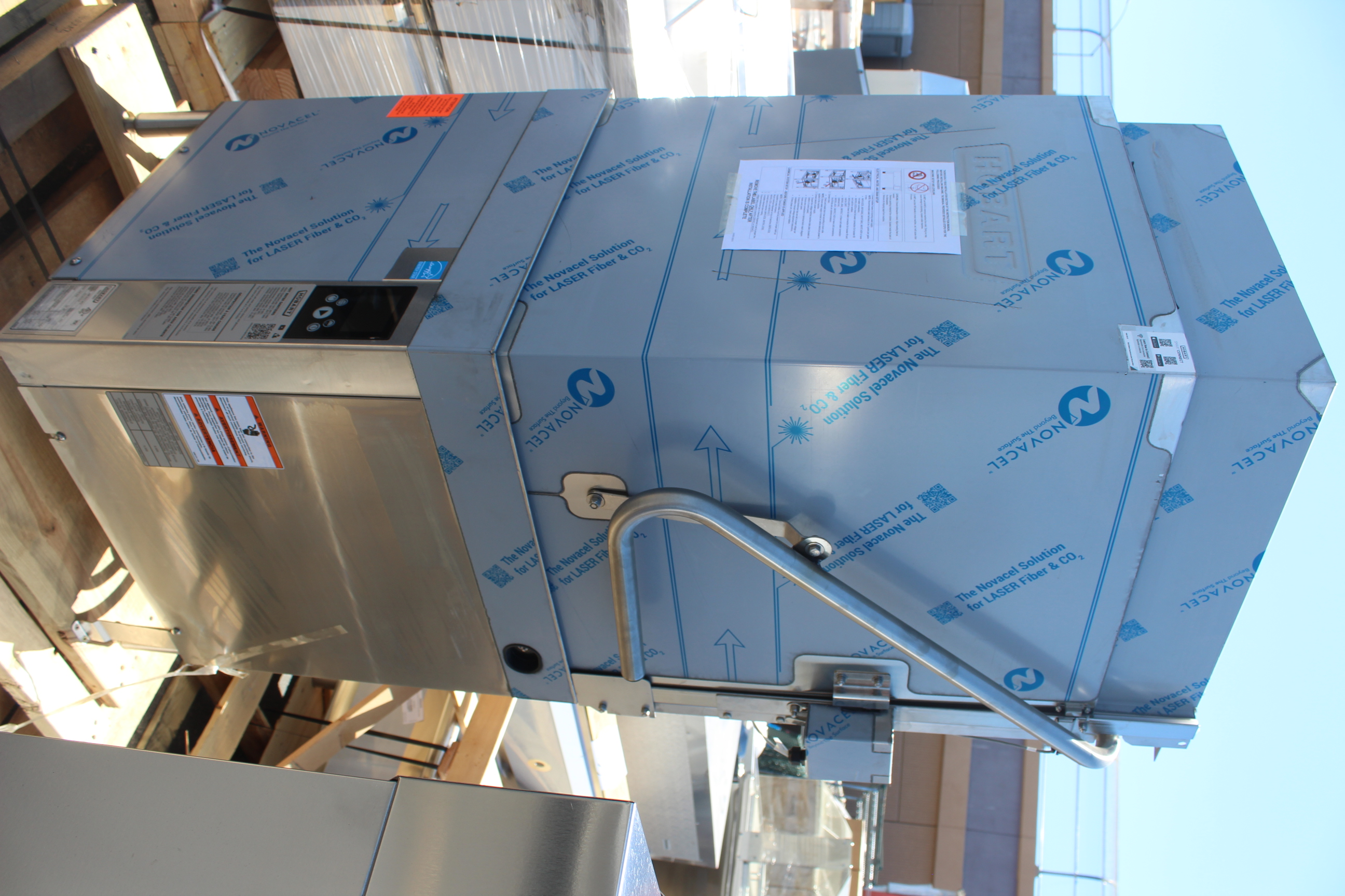 Brand new Hobart AM16VLT-BAS-2 pass-through dishwasher with built-in booster heater