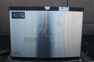 Avantco Ice MC-F-322-A 22" Air Cooled Modular Full Cube Ice Machine - 344 lb, 115 Volts, 12 Amps, 1 Phase. Serial Number: 194MCF430A-24050052.