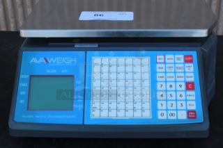 BRAND NEW SCRATCH-N-DENT! AvaWeigh PCSP30 30 lb. Digital WiFi Price Computing Scale with Thermal Label Printer, Legal for Trade
