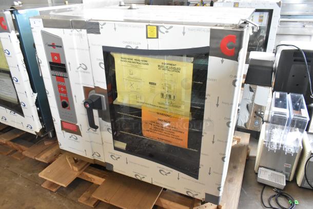 Brand new 2023 Cleveland OES-10.20 electric combi oven, stainless steel, 208/240V, 3 phase, scratch and dent condition.