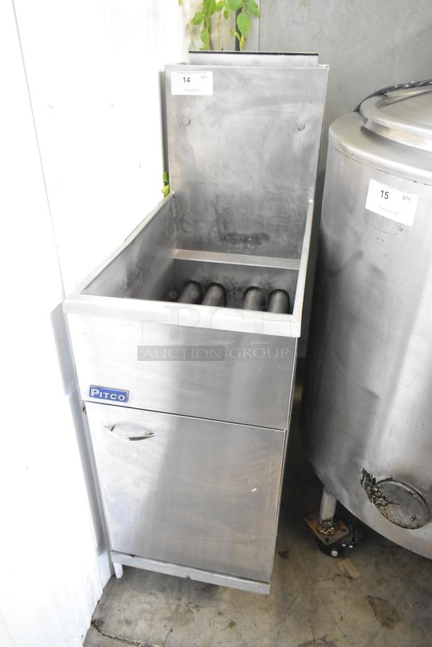 2019 Pitco Frialator 40D stainless steel countertop deep fat fryer, natural gas, 107,000 BTU, commercial use, excellent condition.