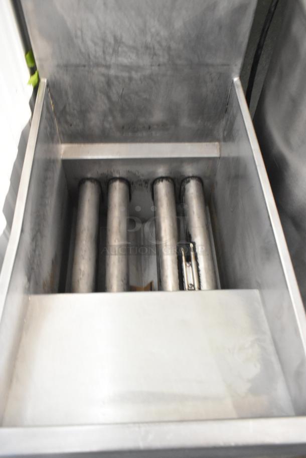 2019 Pitco Frialator 40D stainless steel deep fat fryer, natural gas, 107,000 BTU, clean and well-maintained interior.