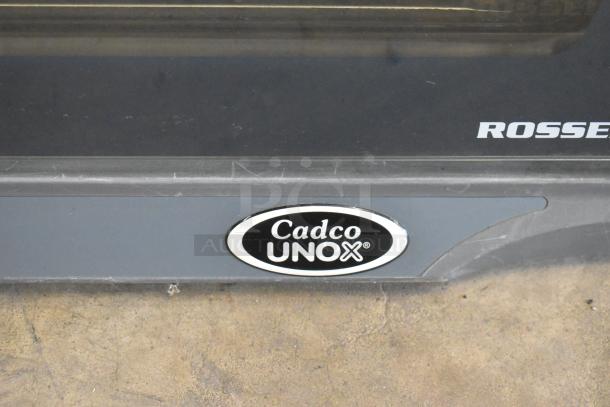 Cadco Unox XAF195 Rossella convection oven, stainless steel, countertop model, 230-400 volts, electric powered.